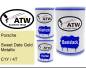 Preview: Porsche, Sweet Date Gold Metallic, C1Y / 4T: 500ml Lackdose + 500ml Klarlack + 250ml Härter - Set, von ATW Autoteile West.